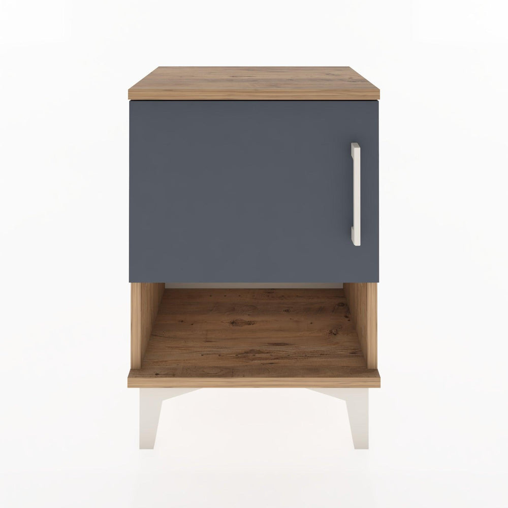 Woodntry Modüler Komodin Tek Kapak ve Raflı 44x30x52 cm Çam - Woodntry