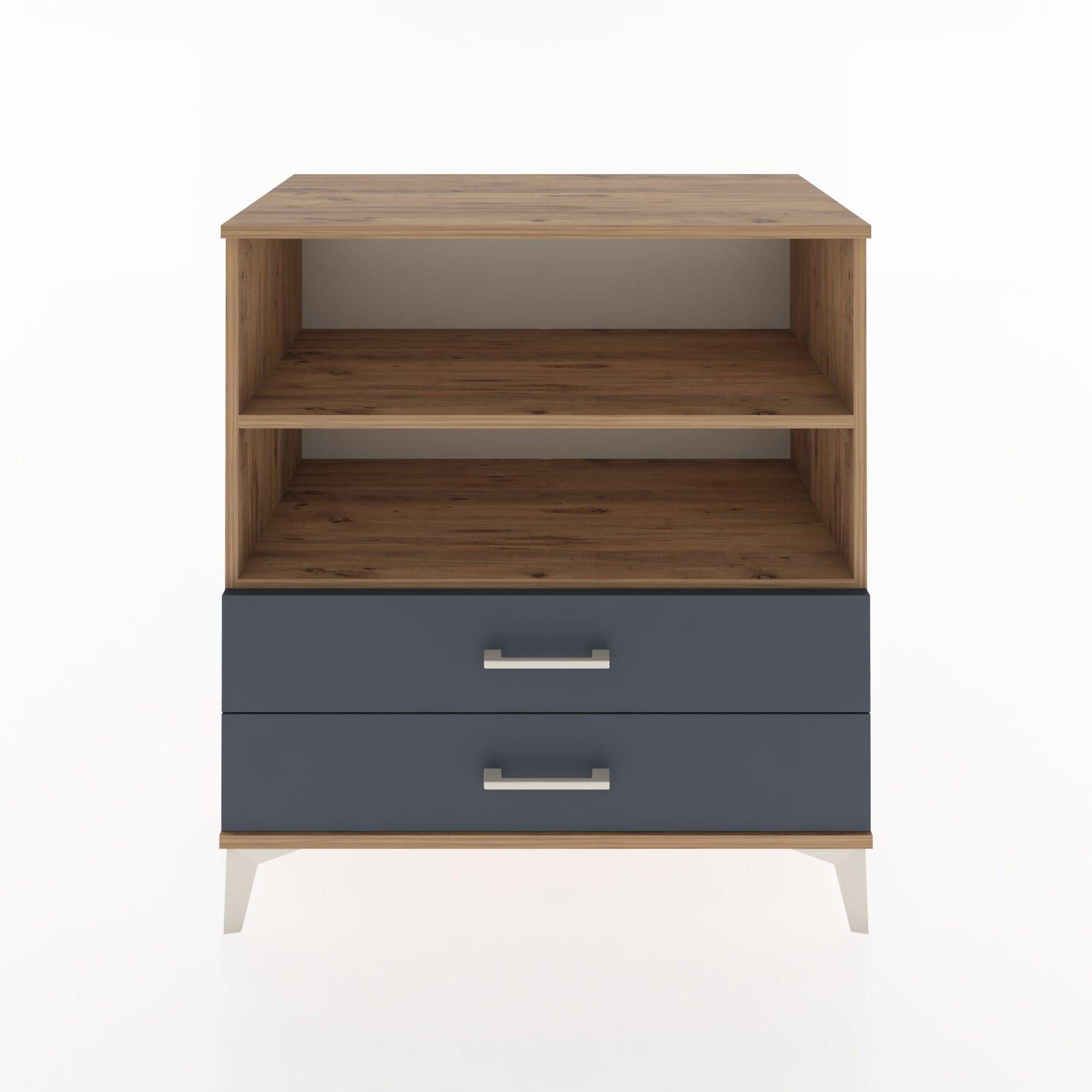 Woodntry Modular Dresser Pine 88x44x84 cm with Drawers and Shelves CR16-3
