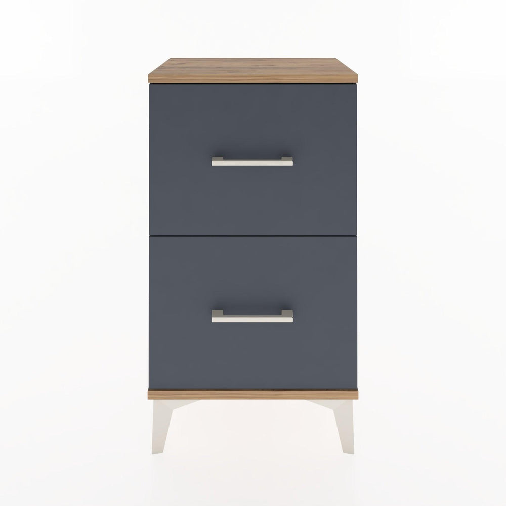 Woodntry Modüler Komodin İki Çekmeceli 44x30x68 cm Çam - Woodntry