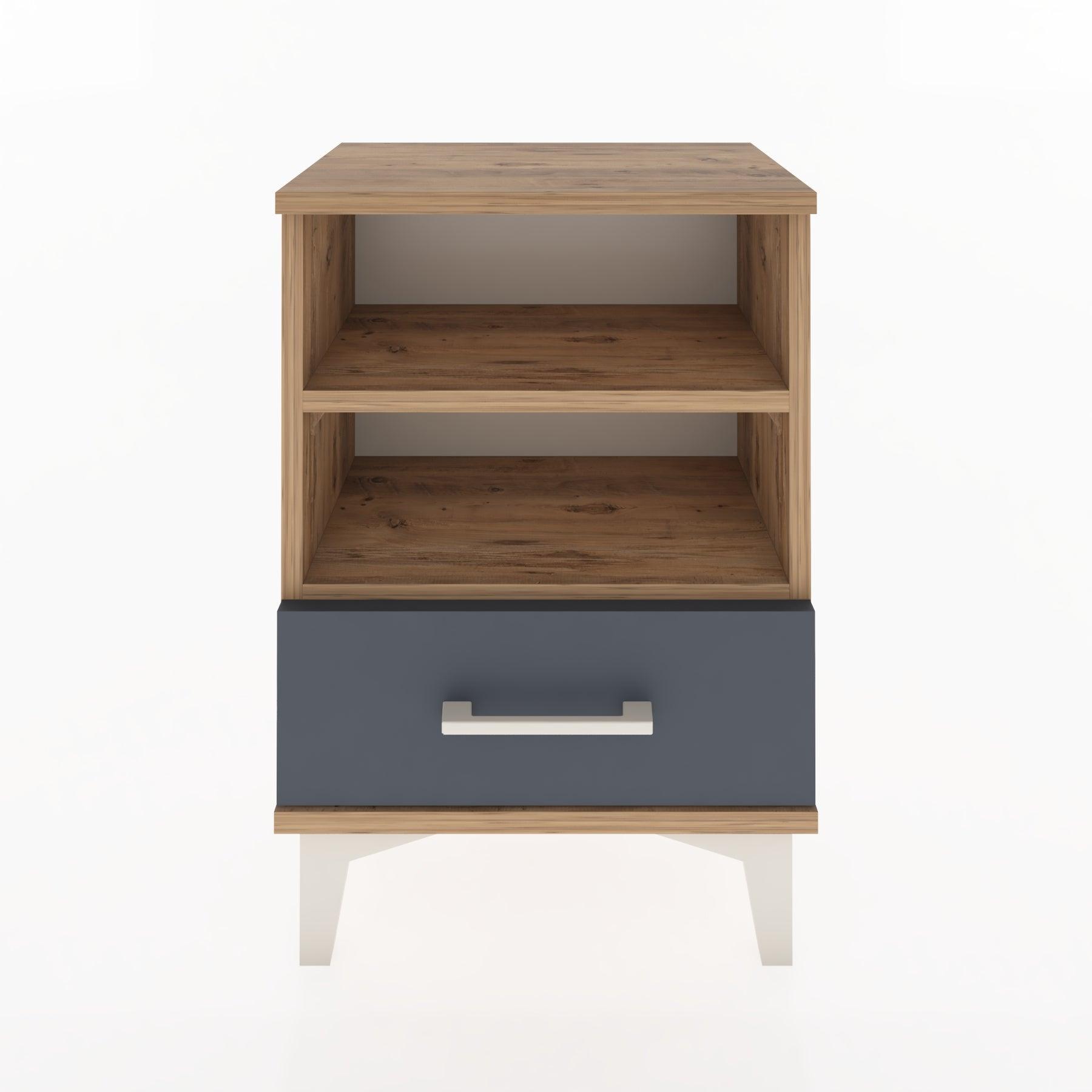 Woodntry Modüler Komodin Çift Raflı 44x30x52 cm Çam - Woodntry