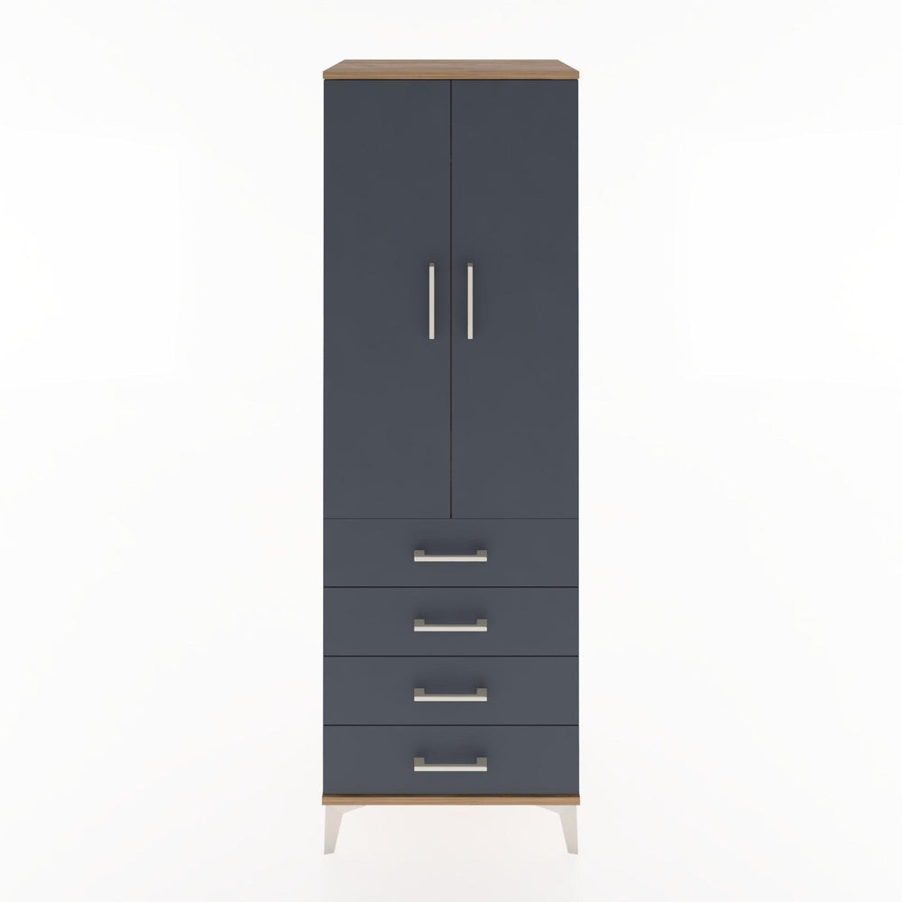 Woodntry Modüler Dolap Çam 60x44x170 cm Kapaklı ve Çekmeceli KC27-3