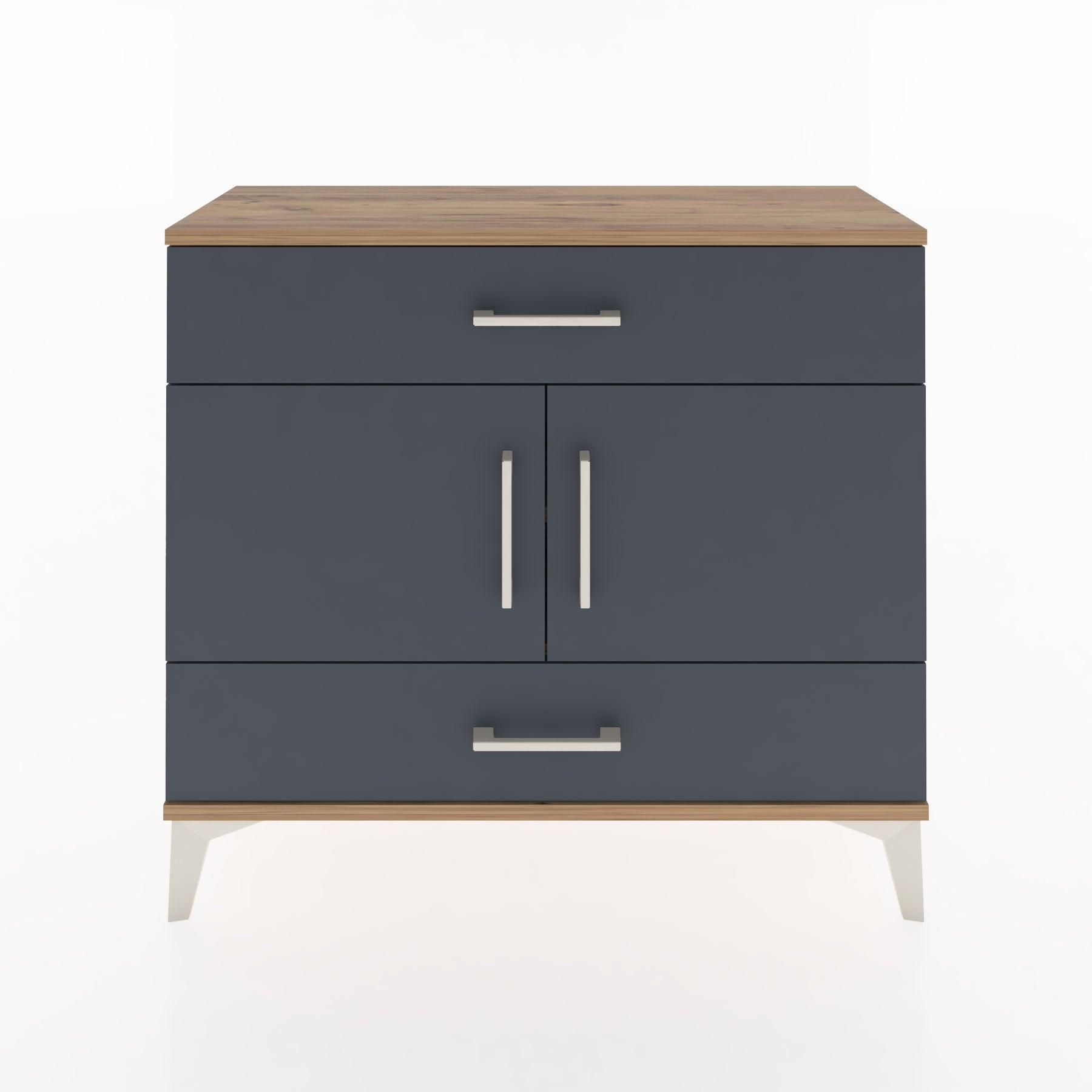Woodntry Modüler Şifonyer Çekmece ve Kapaklı T2 88x30x94 cm Çam - Woodntry