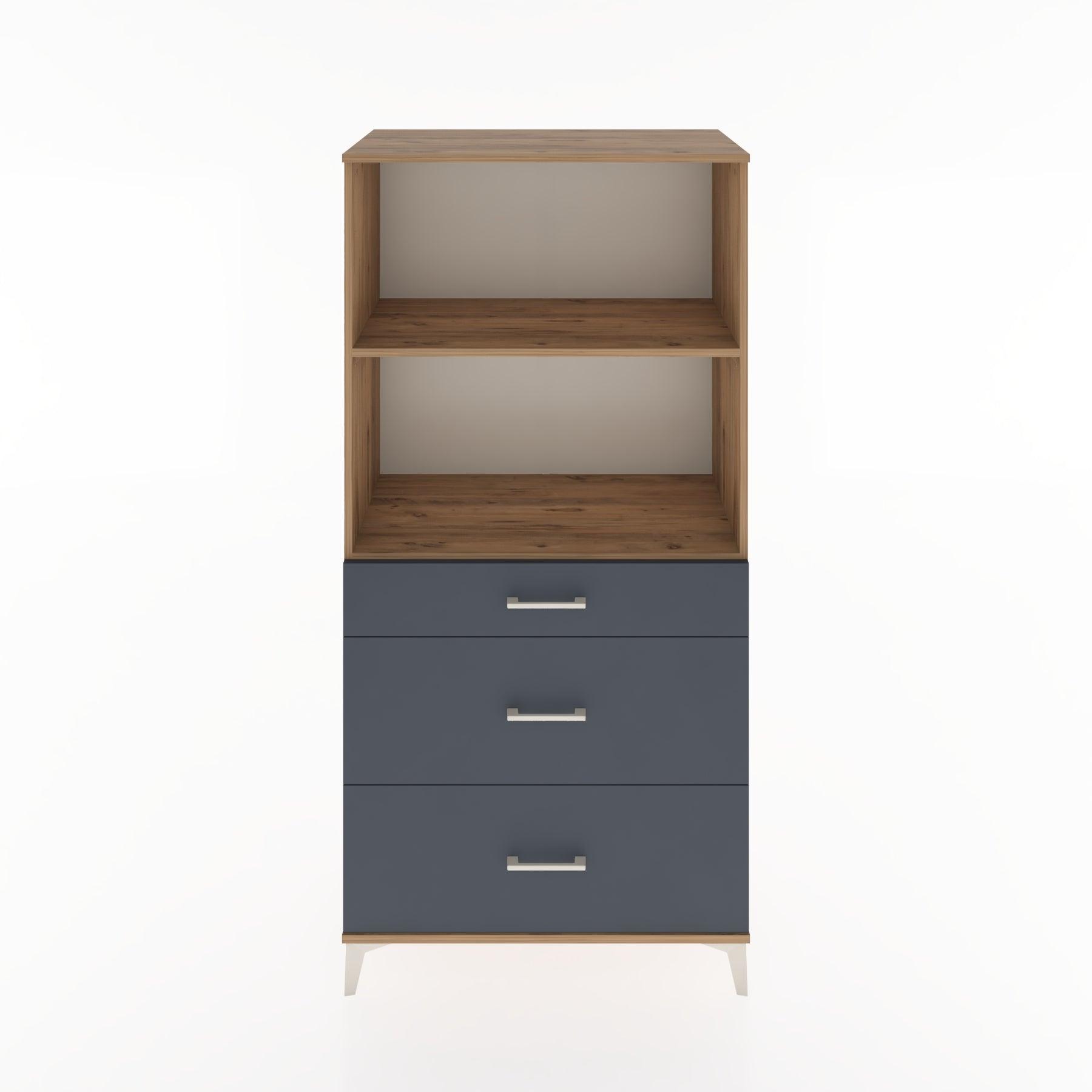 Woodntry Modular Cabinet Pine 88x44x170 cm with Drawers and Shelves CR48-3