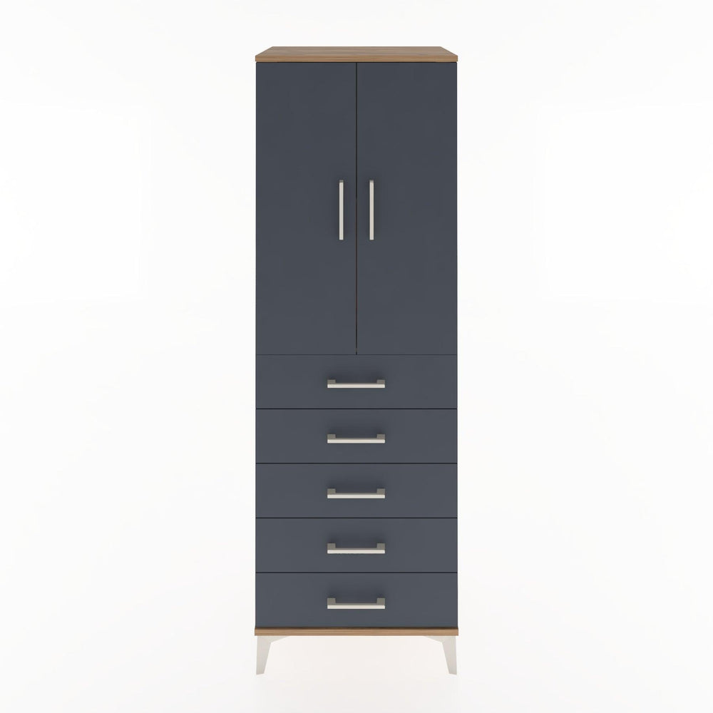 Woodntry Modular Cabinet Pine 60x44x170 cm with Doors and Drawers KC4-3
