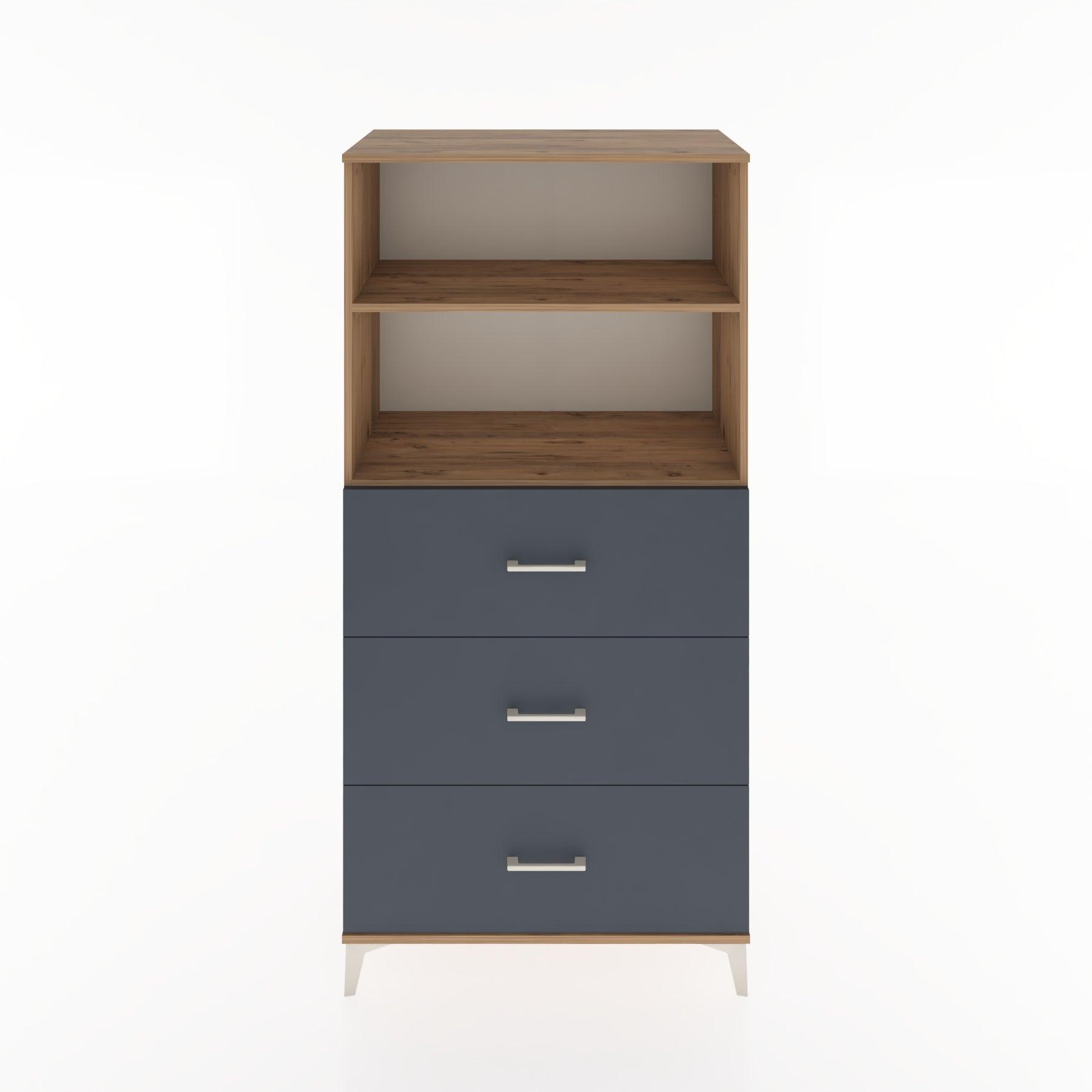 Woodntry Modular Cabinet Pine 88x44x170 cm with Drawers and Shelves CR52-3