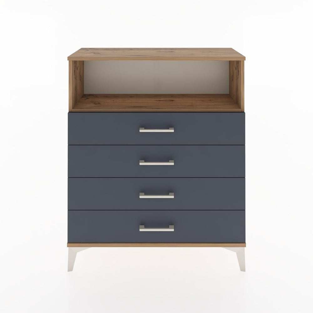 Woodntry Modular Dresser Pine 88x30x94 cm with Drawers and Shelves CR19-3
