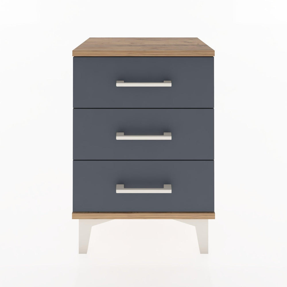 Woodntry Modüler Komodin Üç Çekmeceli 44x30x52 cm Çam - Woodntry