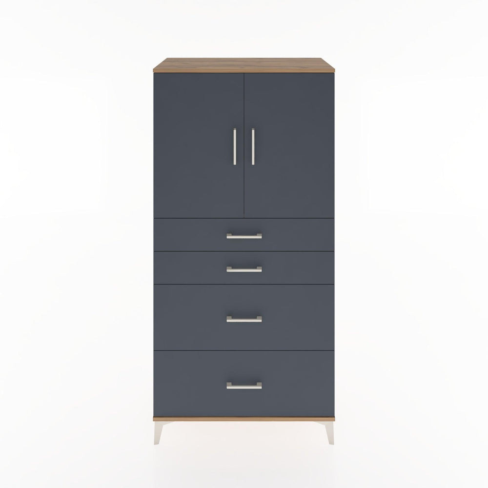 Woodntry Modular Cabinet Pine 88x44x170 cm with Doors and Drawers KC19-3