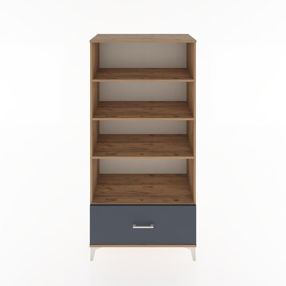 Woodntry Modüler Dolap Çam 88x44x170 cm Çekmeceli ve Raflı CR44-3