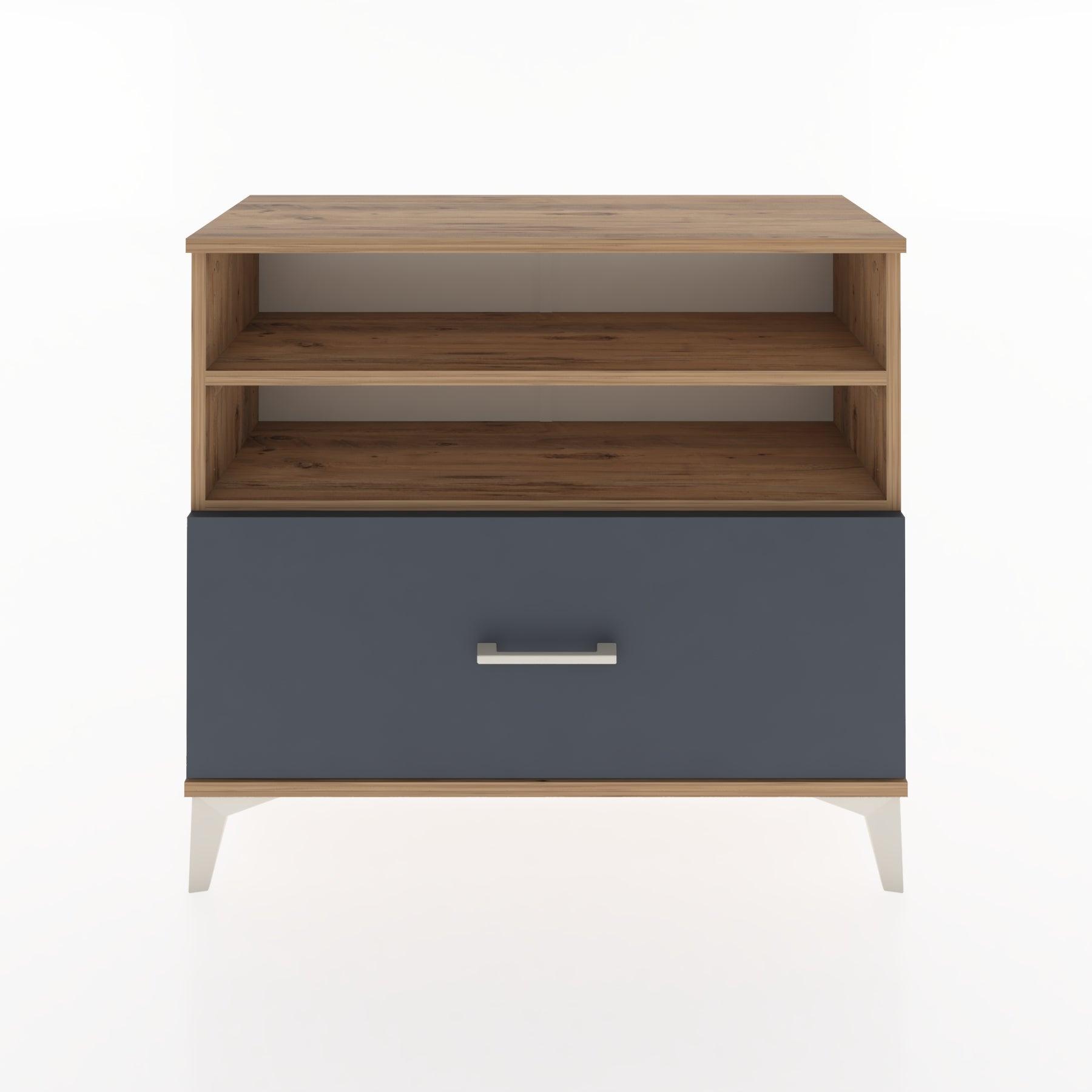 Woodntry Modüler Şifonyer Raf ve Çekmece V1 88x30x68 cm Çam - Woodntry