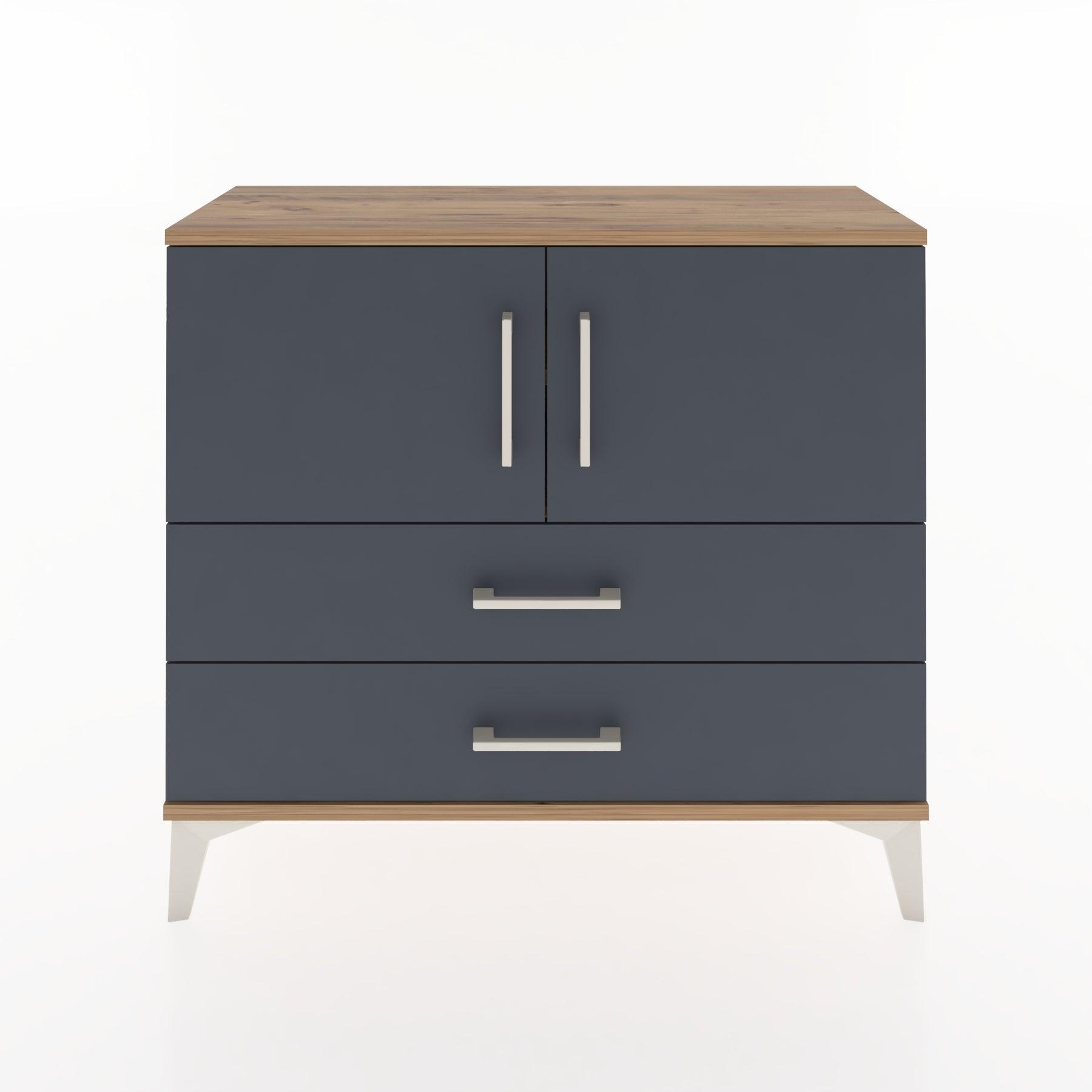 Woodntry Modüler Şifonyer Kapak ve Çekmeceli T1 88x30x94 cm Çam - Woodntry