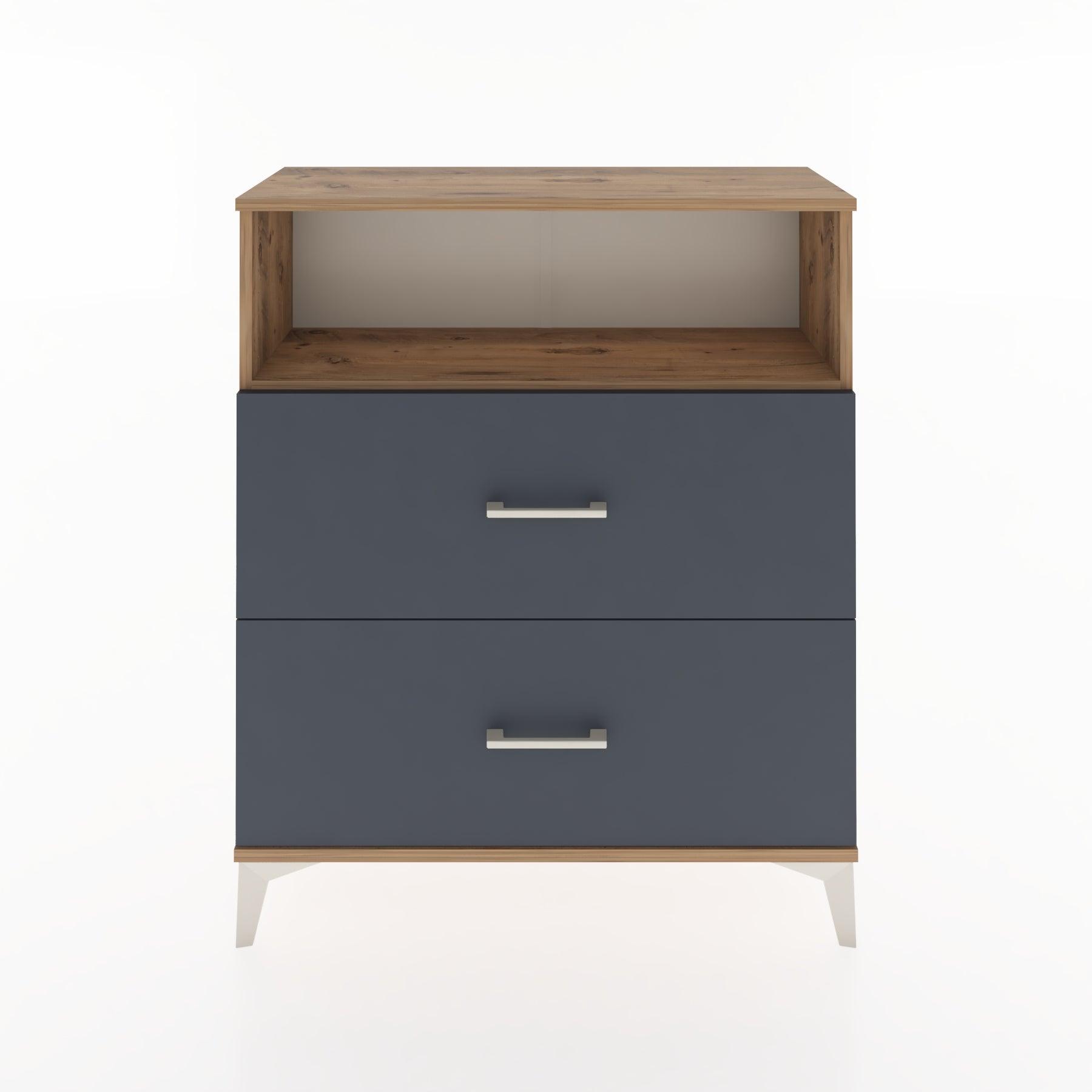 Woodntry Modular Dresser Pine 88x30x94 cm with Drawers and Shelves CR16-3