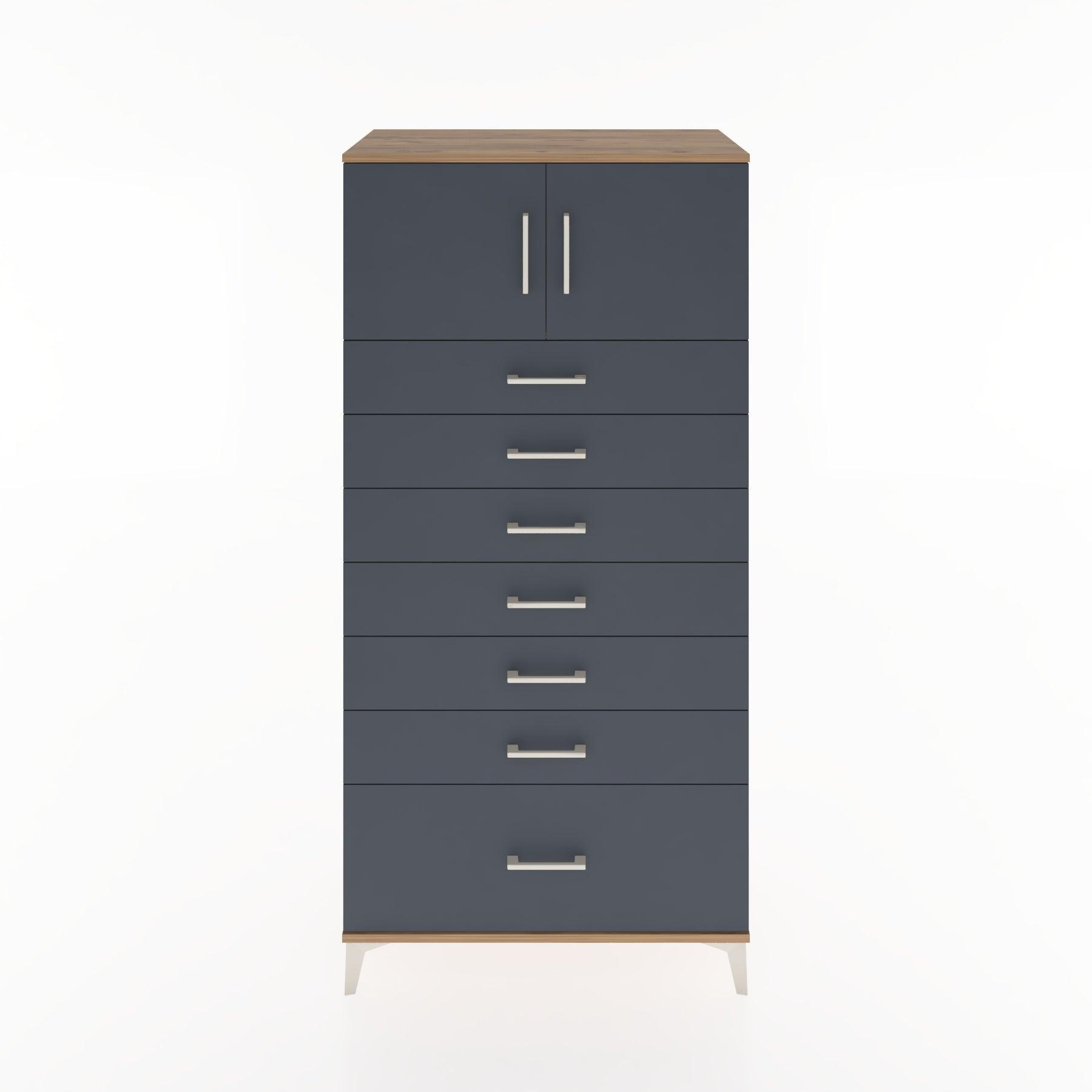 Woodntry Modular Cabinet Pine 88x44x170 cm with Doors and Drawers KC10-3