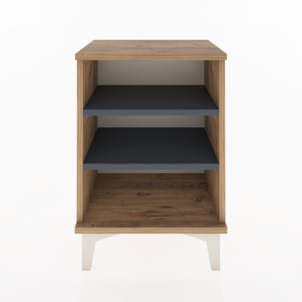 Woodntry Modüler Komodin Üç Raflı 44x30x52 cm Çam - Woodntry