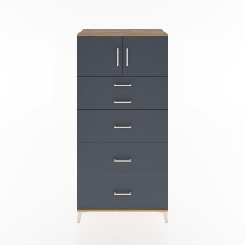 Woodntry Modüler Dolap Çam 88x44x170 cm Kapaklı ve Çekmeceli KC22-3