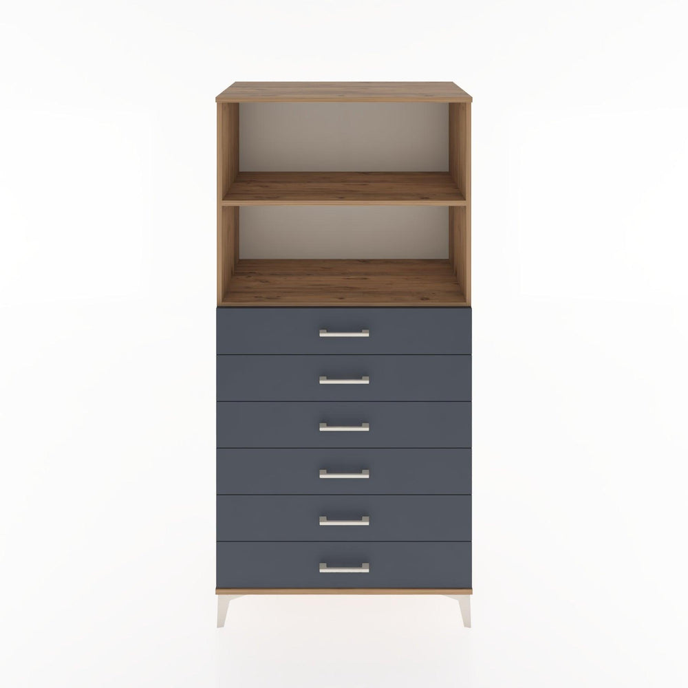 Woodntry Modular Cabinet Pine 88x44x170 cm with Drawers and Shelves CR34-3