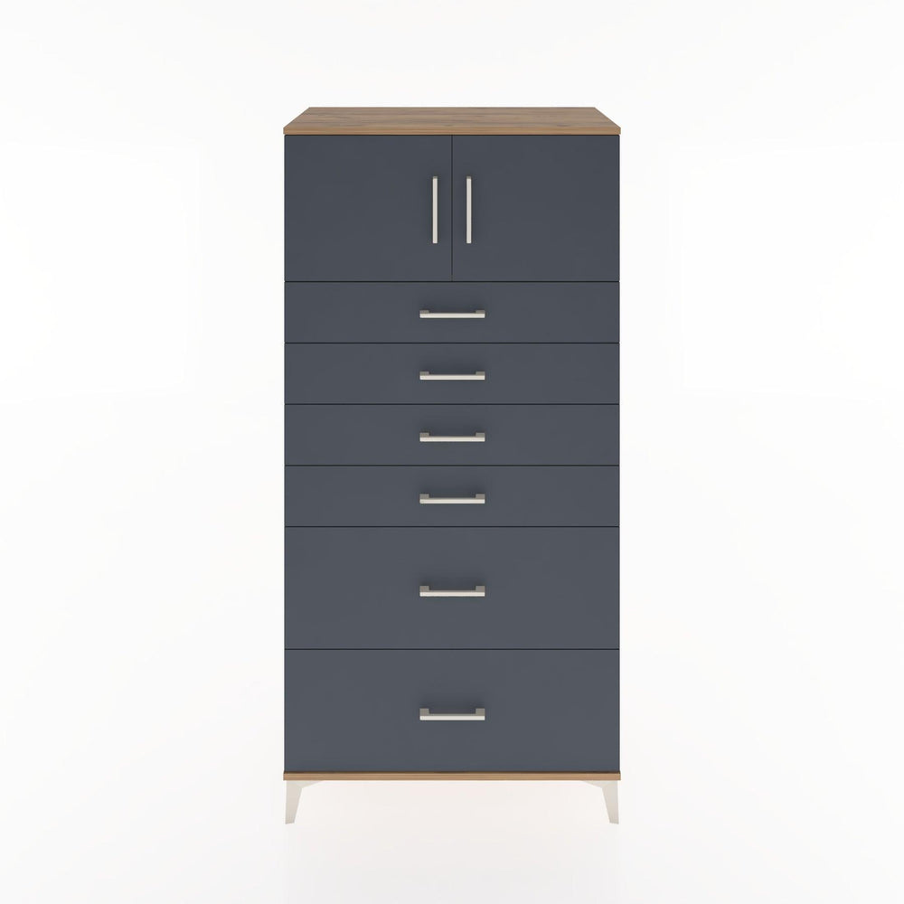 Woodntry Modüler Dolap Çam 88x44x170 cm Kapaklı ve Çekmeceli KC17-3