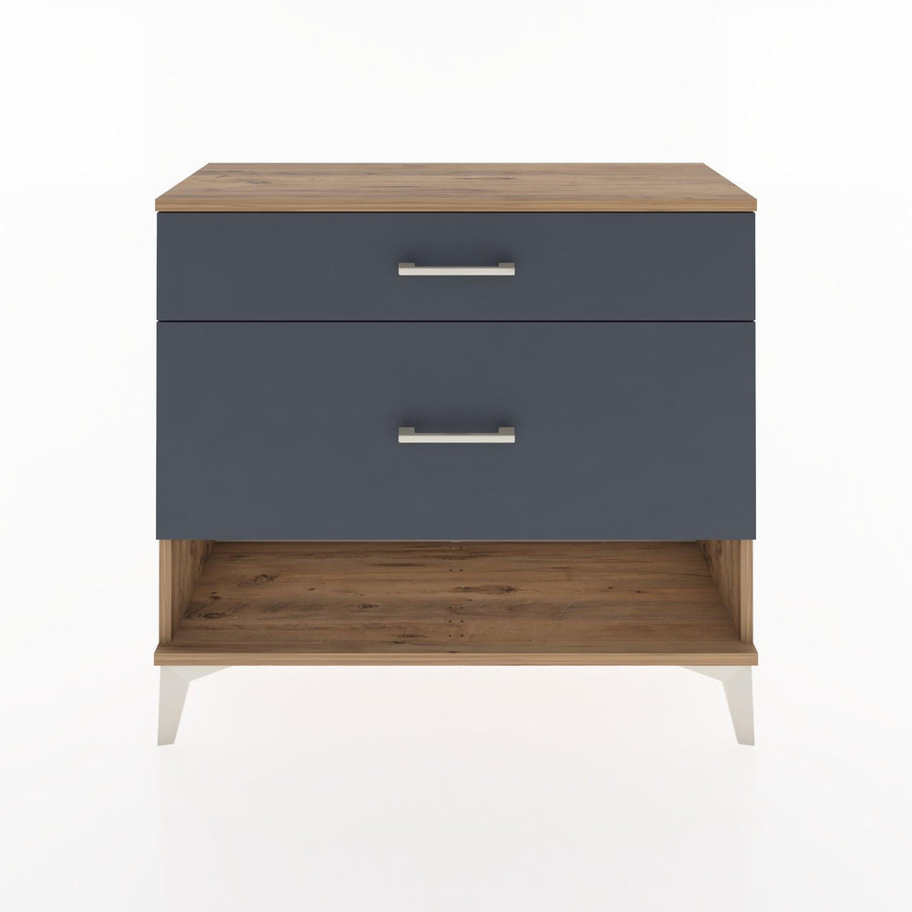 Woodntry Modüler Şifonyer İki Çekmeceli V8 88x30x68 cm Çam - Woodntry