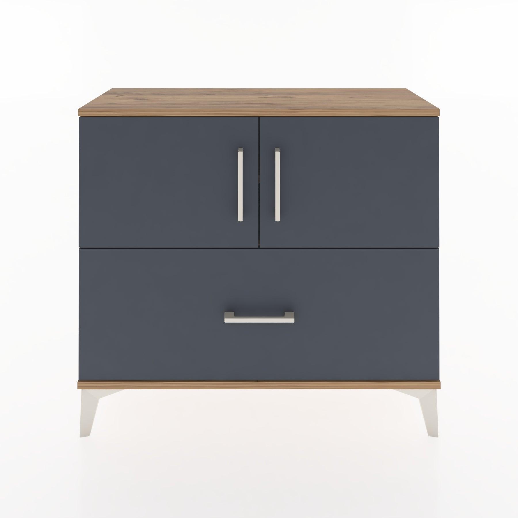 Woodntry Modüler Şifonyer Kapak ve Çekmeceli V2 88x30x68 cm Çam - Woodntry