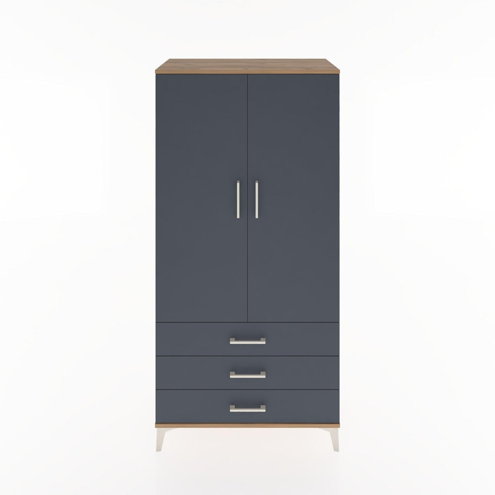 Woodntry Modular Cabinet Pine 88x44x170 cm with Doors and Drawers KC28-3