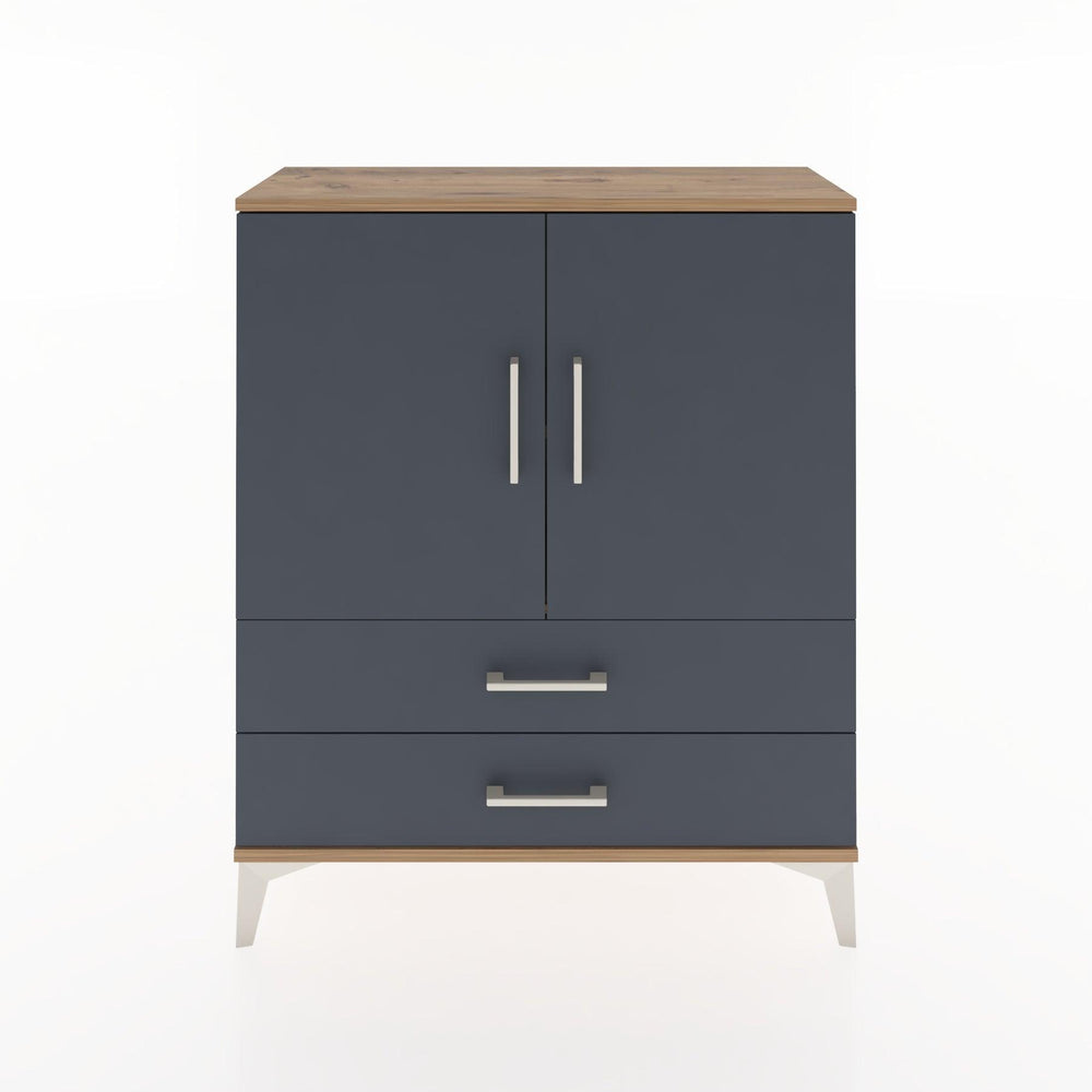 Woodntry Modüler Şifonyer Çam 88x30x94 cm Kapaklı ve Çekmeceli KC6-3