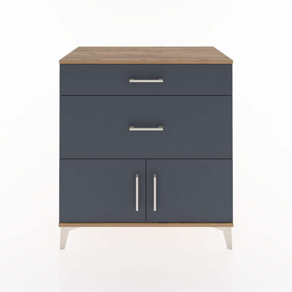 Woodntry Modüler Şifonyer Çam 88x44x84 cm Kapaklı ve Çekmeceli KC116-3