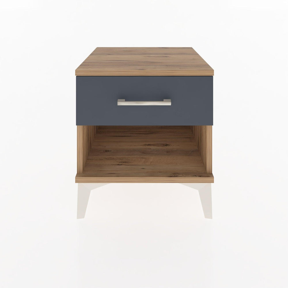 Woodntry Modular Nightstand Pine 44x44x36 cm with Drawers and Shelves CR1-3