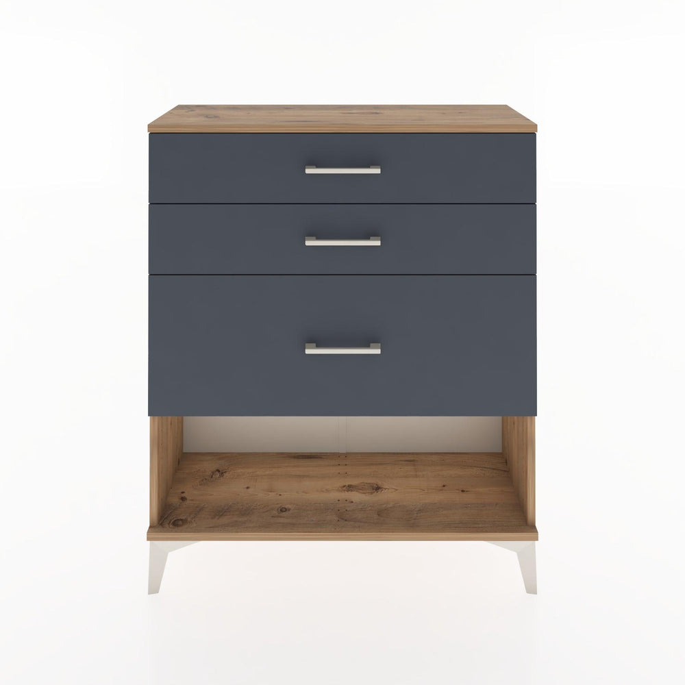 Woodntry Modüler Şifonyer Çam 88x30x94 cm Çekmeceli ve Raflı CR15-3