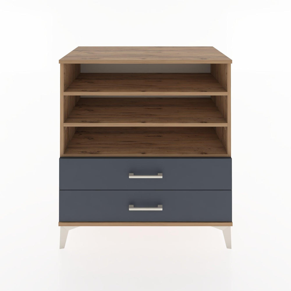 Woodntry Modüler Şifonyer Çam 88x44x84 cm Çekmeceli ve Raflı CR15-3