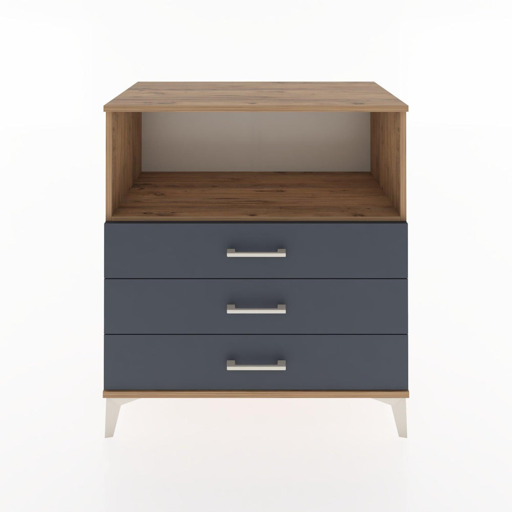 Woodntry Modüler Şifonyer Çam 88x44x84 cm Çekmeceli ve Raflı CR18-3