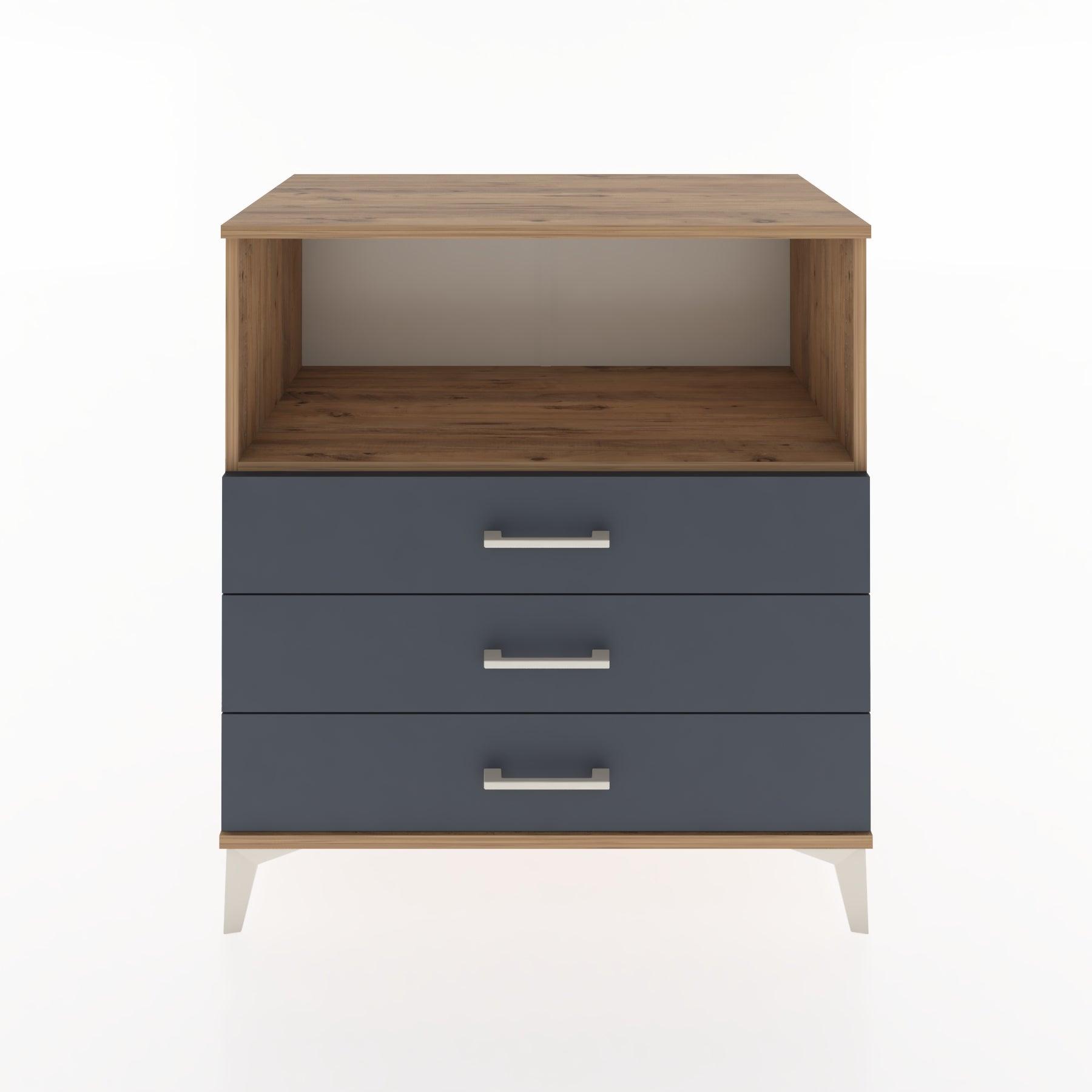 Woodntry Modular Dresser Pine 88x44x84 cm with Drawers and Shelves CR18-3