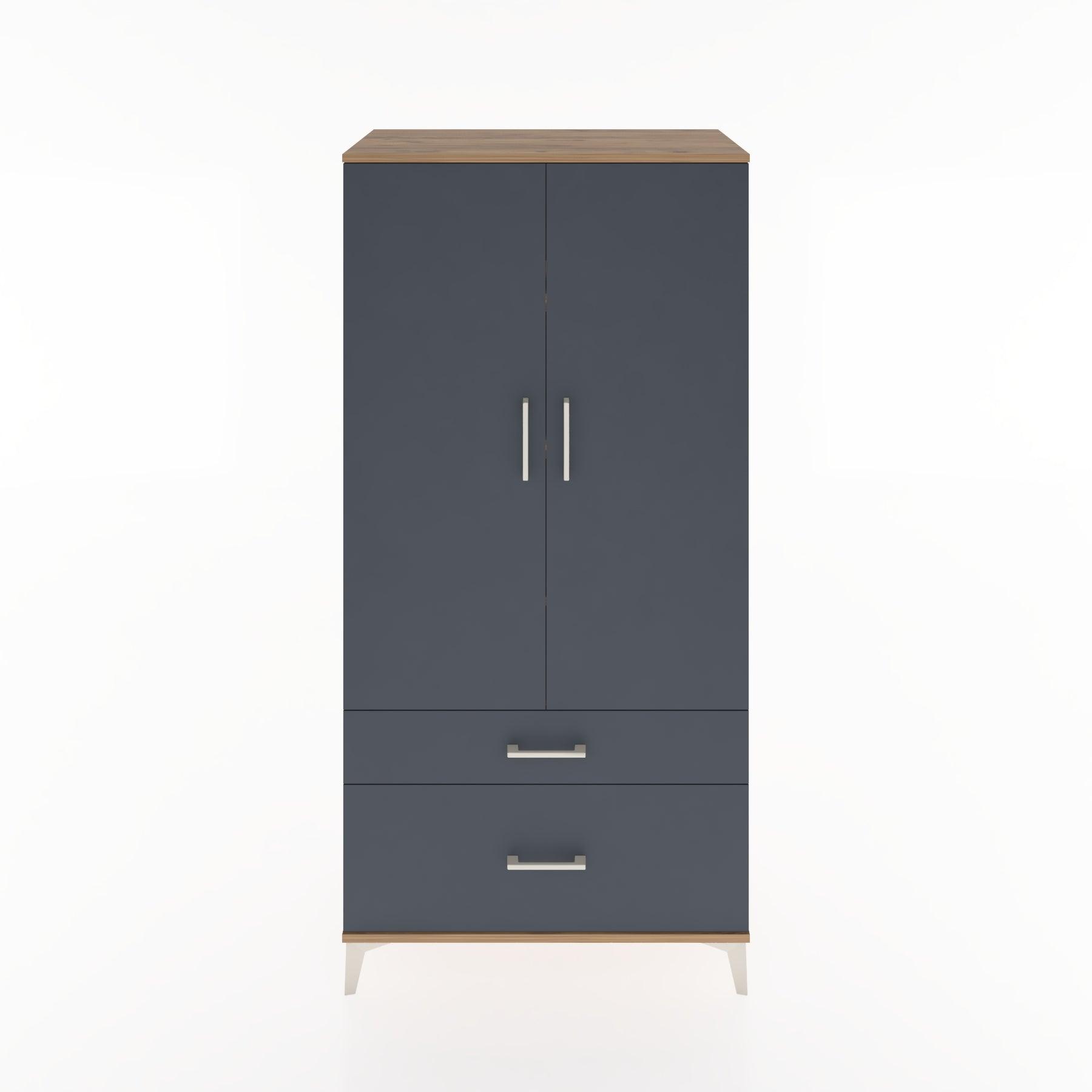 Woodntry Modular Cabinet Pine 88x44x170 cm with Doors and Drawers KC15-3