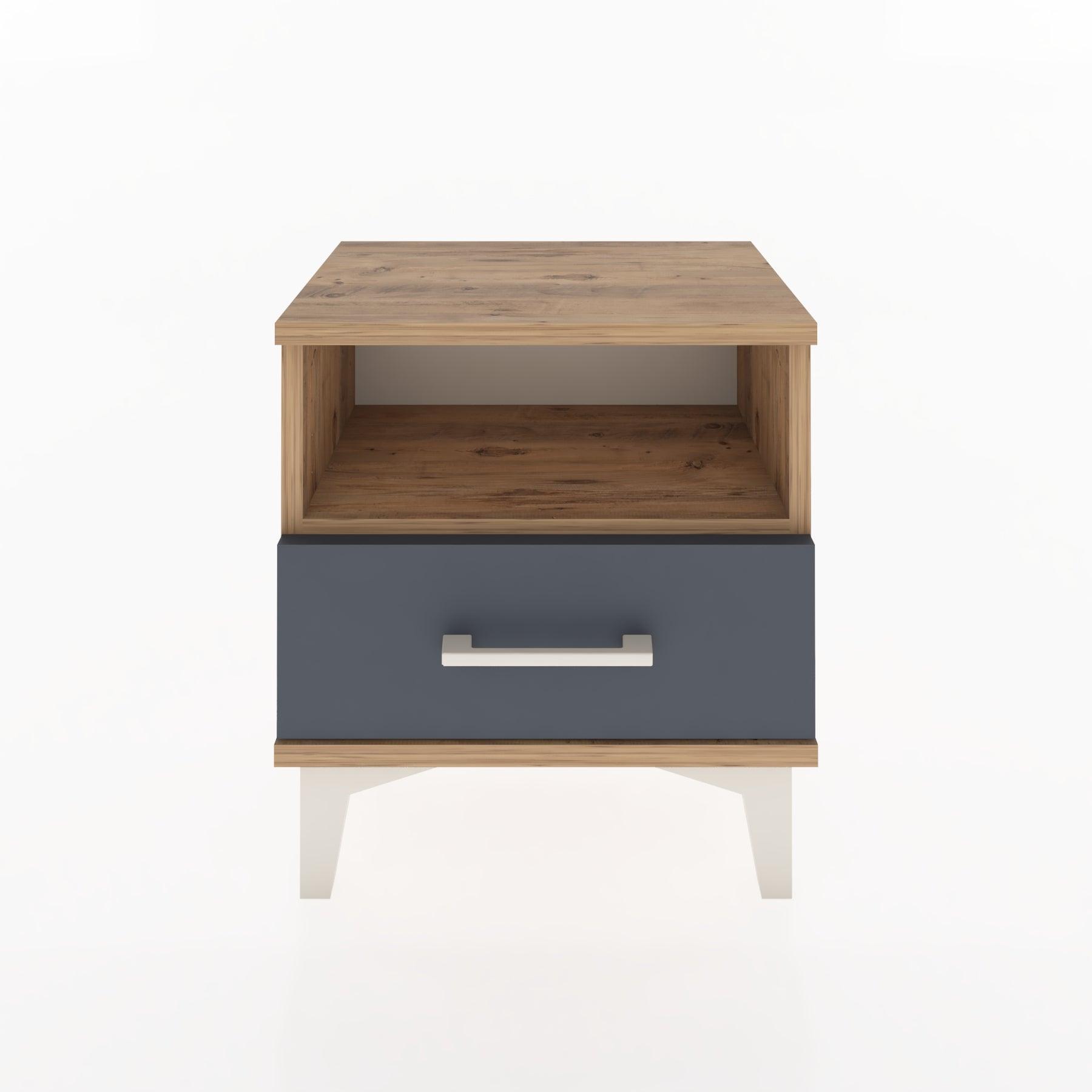 Woodntry Modüler Komodin Raf ve Çekmece 44x30x36 cm Çam - Woodntry