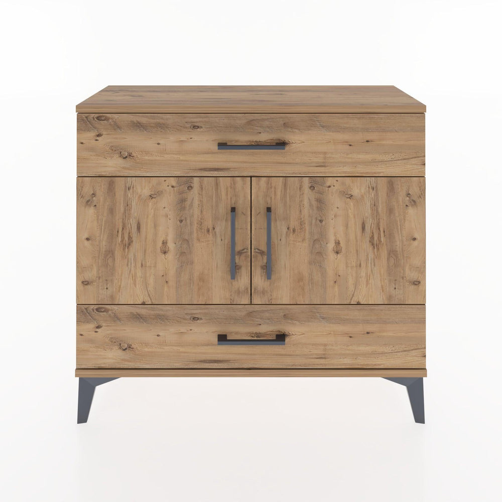 Woodntry Modüler Şifonyer Çekmece ve Kapaklı T2 88x30x94 cm Çam - Woodntry