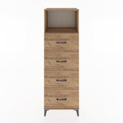 Woodntry Modüler Dolap Çam 60x44x170 cm Çekmeceli ve Raflı CR52-3