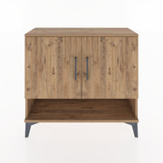 Woodntry Modüler Şifonyer İki Kapak ve Raflı V1 88x30x68 cm Çam - Woodntry