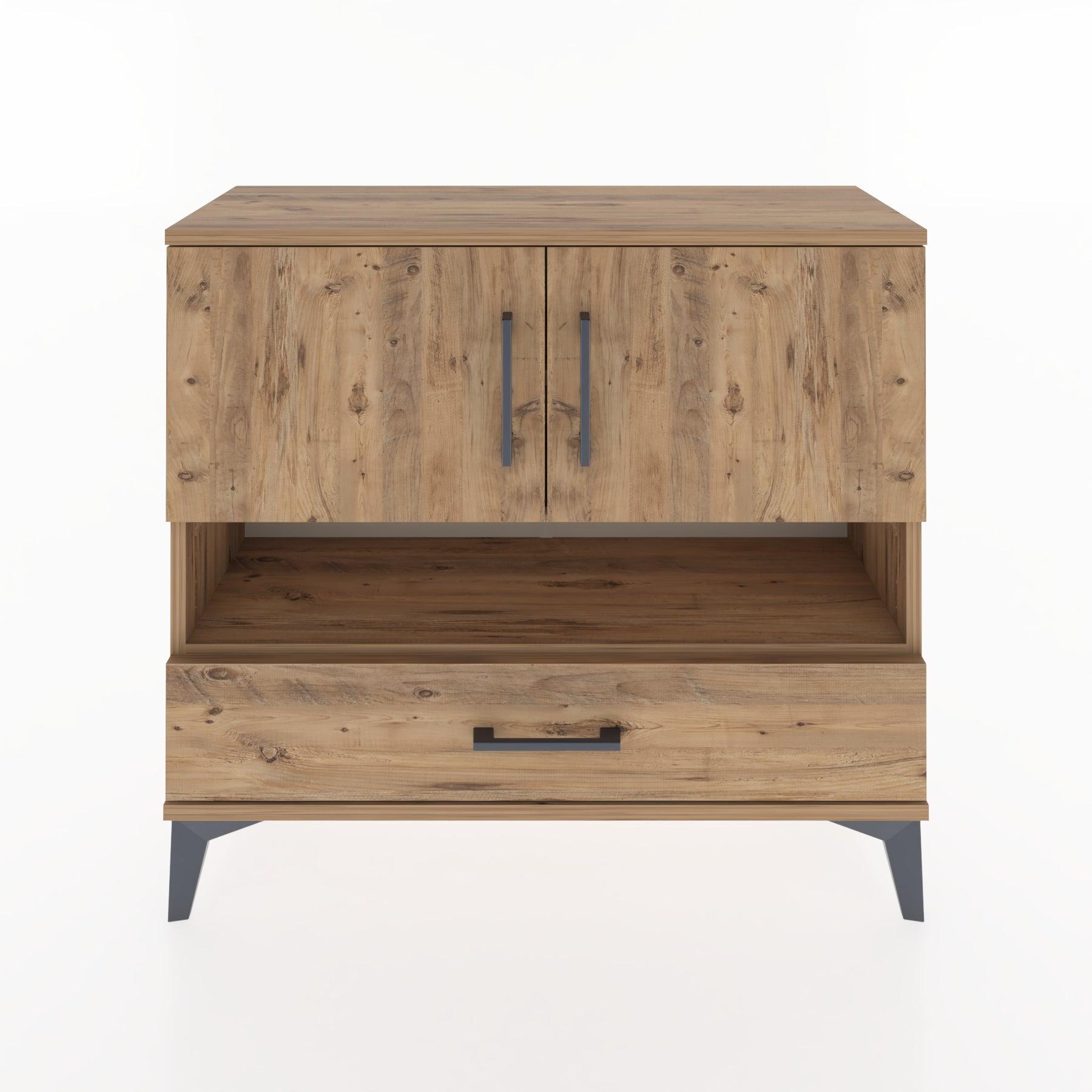 Woodntry Modüler Şifonyer Çam 88x30x68 cm Fonksiyonel F37-3