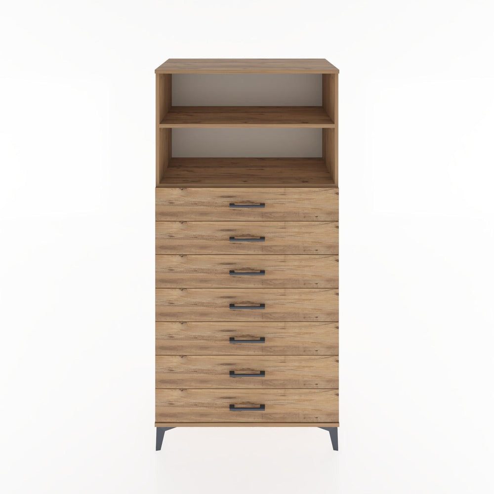 Woodntry Modular Cabinet Pine 88x44x170 cm with Drawers and Shelves CR33-3