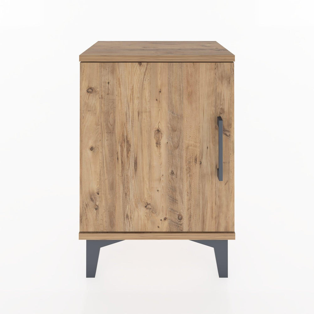 Woodntry Modüler Komodin Tek Kapaklı 44x30x52 cm Çam - Woodntry