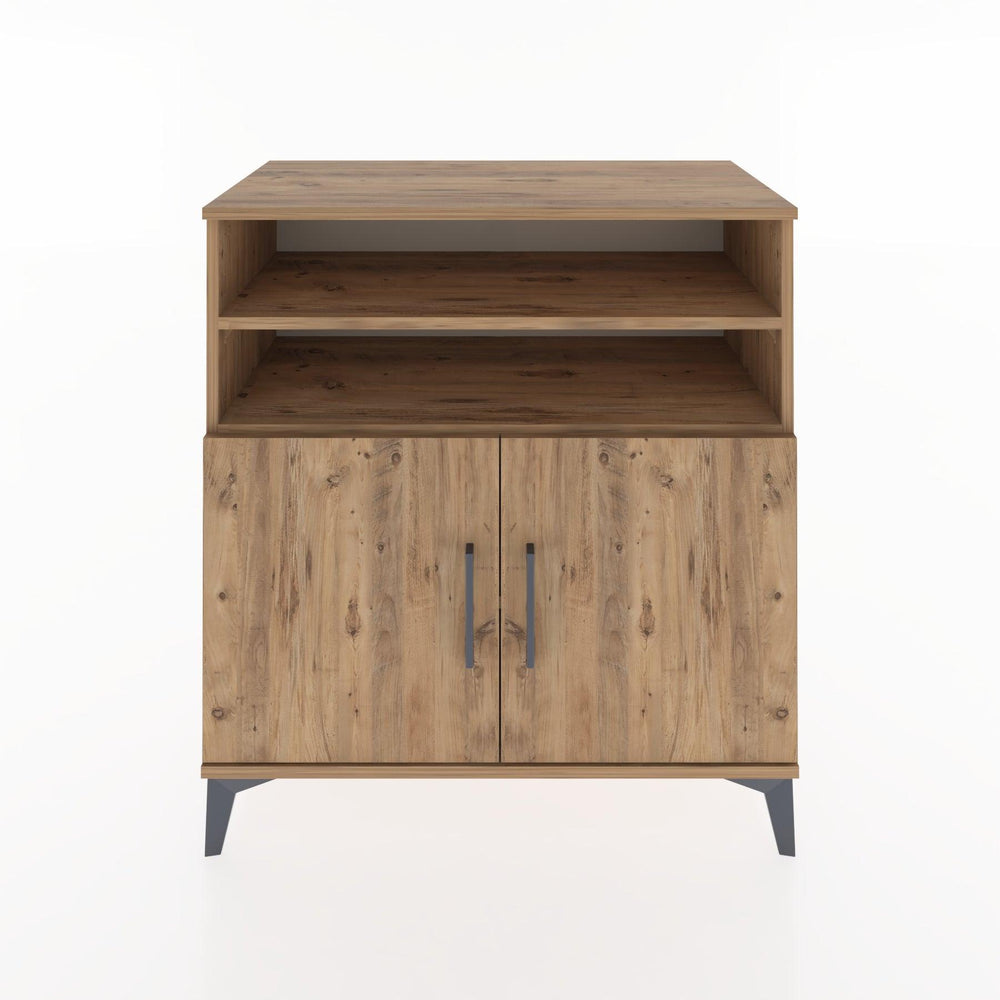 Woodntry Modüler Şifonyer Çam 88x44x84 cm Kapaklı ve Raflı KR38-3