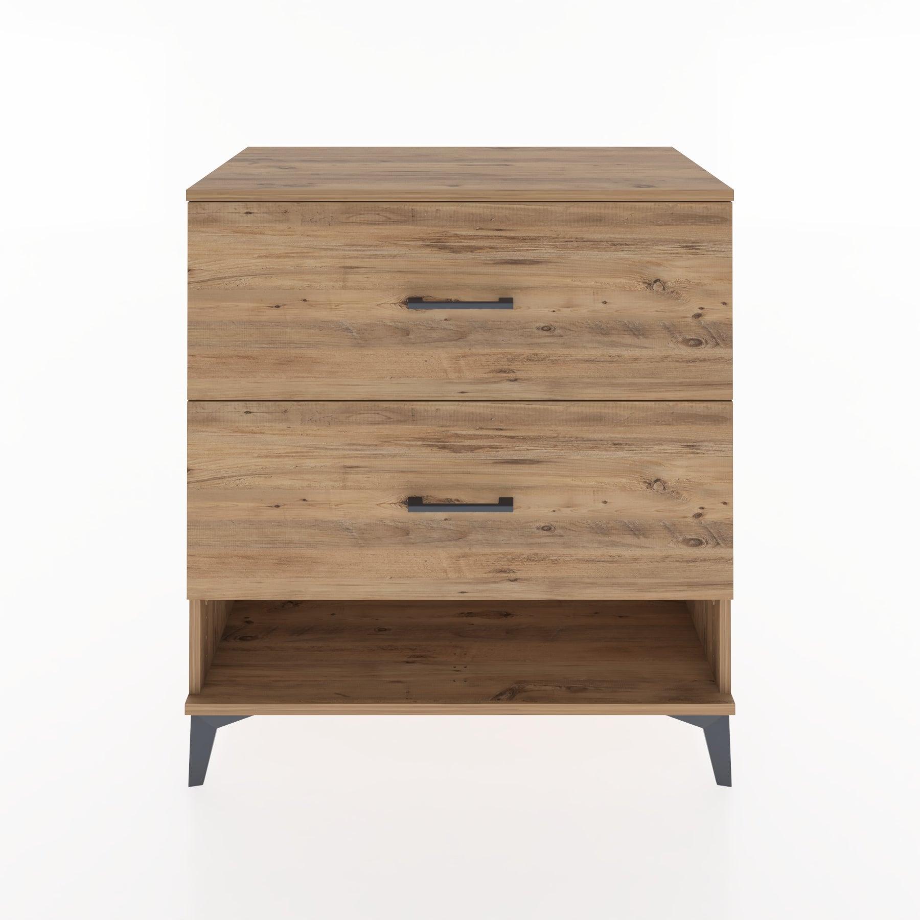 Woodntry Modular Dresser Pine 88x44x84 cm with Drawers and Shelves CR4-3