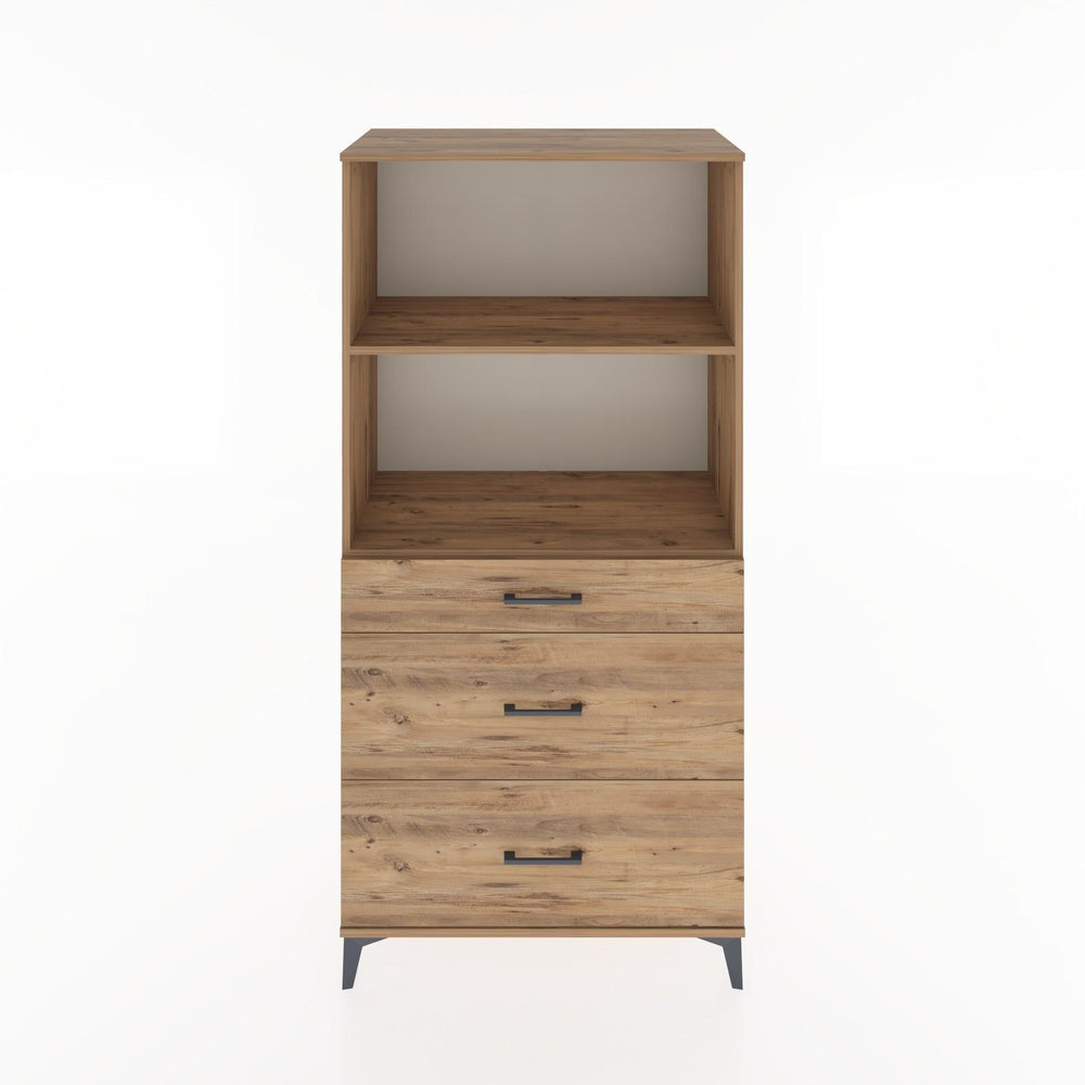 Woodntry Modular Cabinet Pine 88x44x170 cm with Drawers and Shelves CR48-3