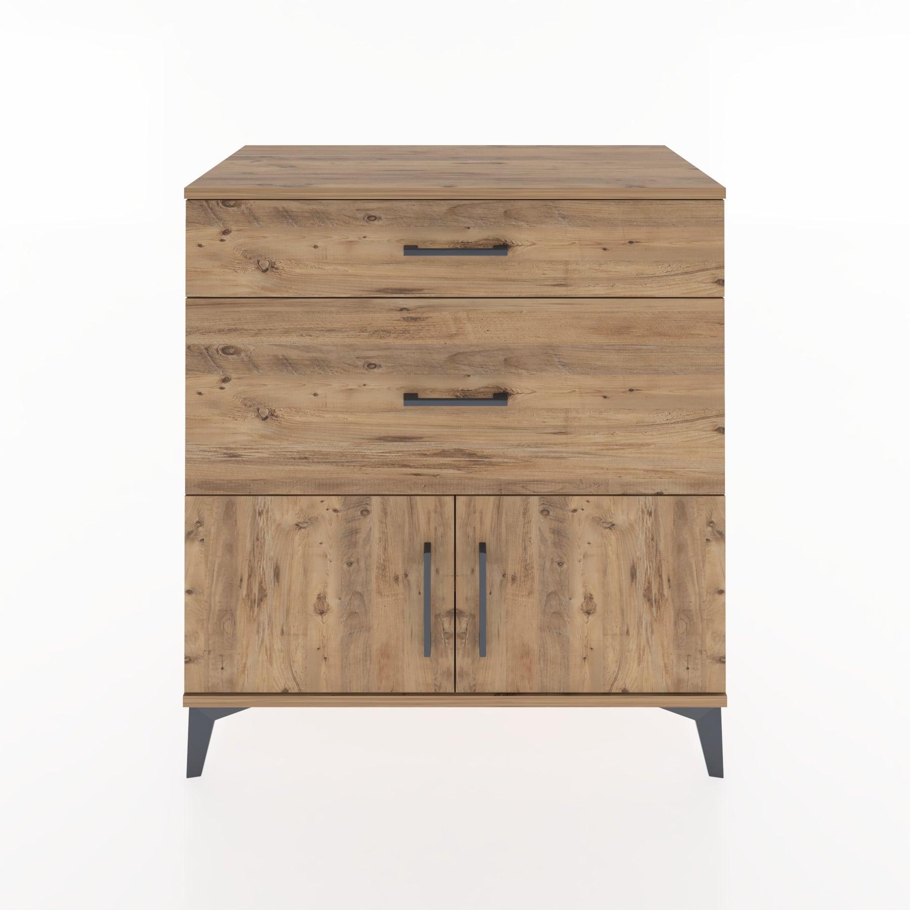 Woodntry Modular Dresser Pine 88x44x84 cm with Cover and Drawer KC115-3