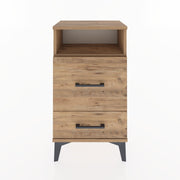 Woodntry Modüler Komodin 2 Çekmece ve Raflı V4 44x30x68 cm Çam - Woodntry