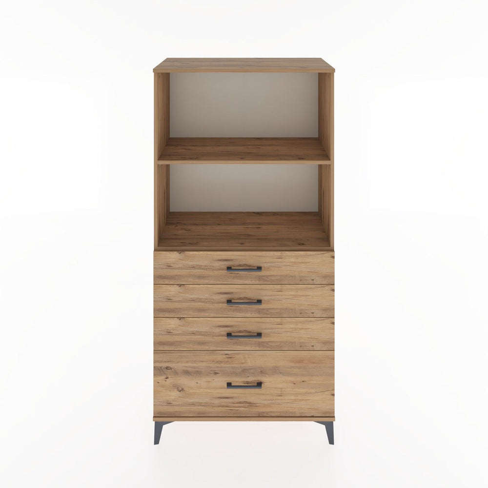 Woodntry Modular Cabinet Pine 88x44x170 cm with Drawers and Shelves CR41-3