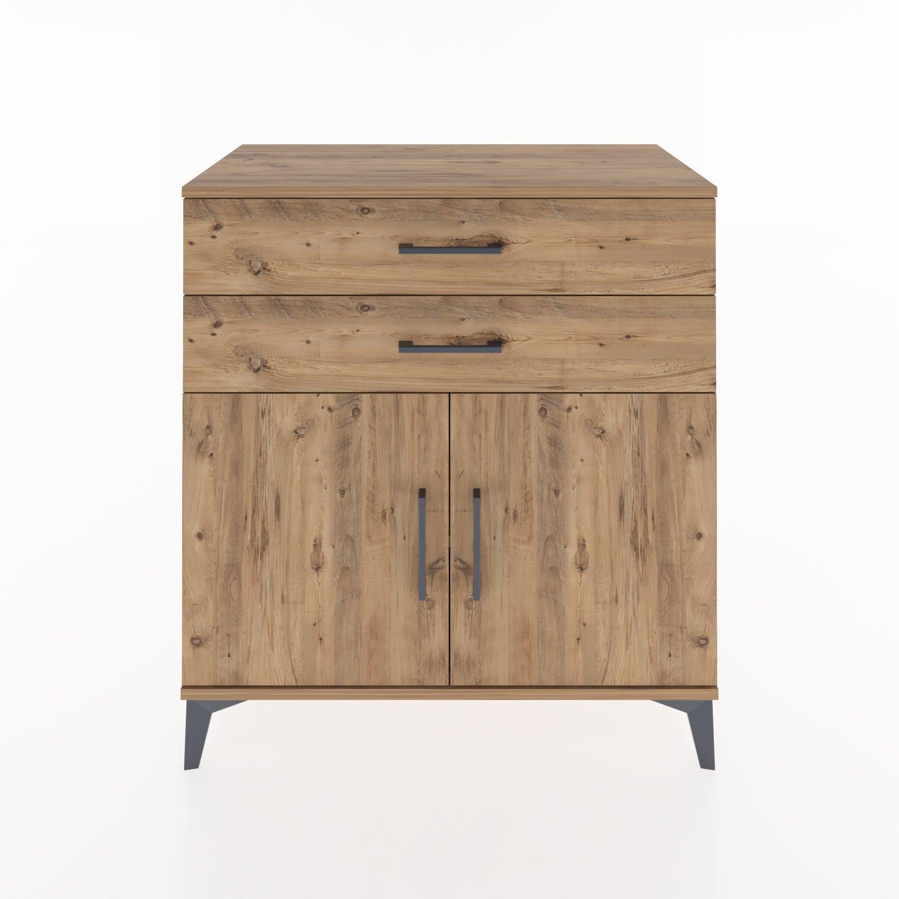 Woodntry Modular Dresser Pine 88x44x84 cm with Cover and Drawer KC32-3