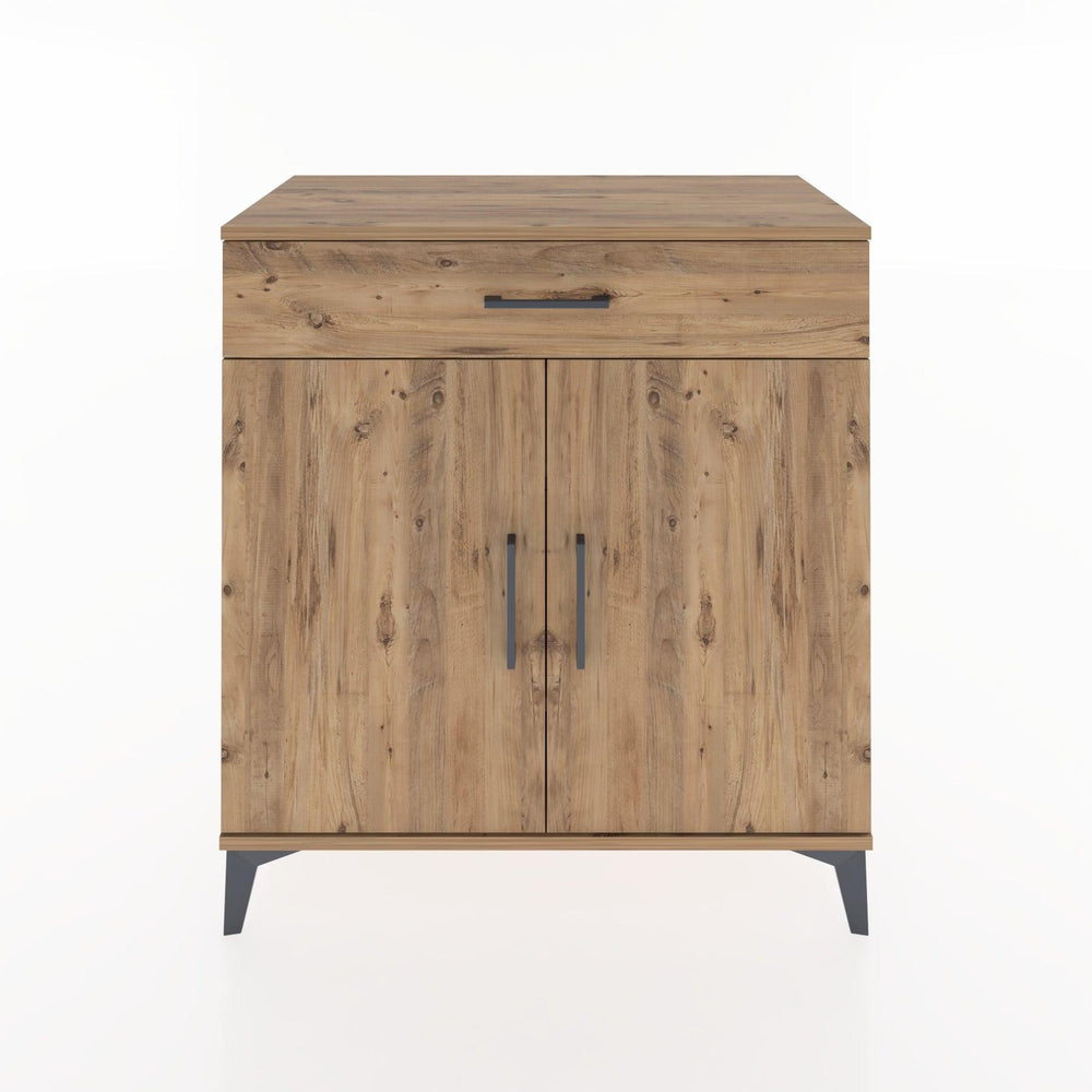 Woodntry Modüler Şifonyer Çam 88x44x84 cm Kapaklı ve Çekmeceli KC79-3