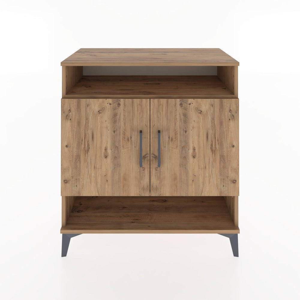 Woodntry Modüler Şifonyer Çam 88x44x84 cm Kapaklı ve Raflı KR69-3