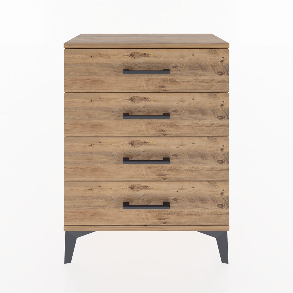 Woodntry Modüler Komodin Çam 60x30x68 cm Çekmeceli C1-3