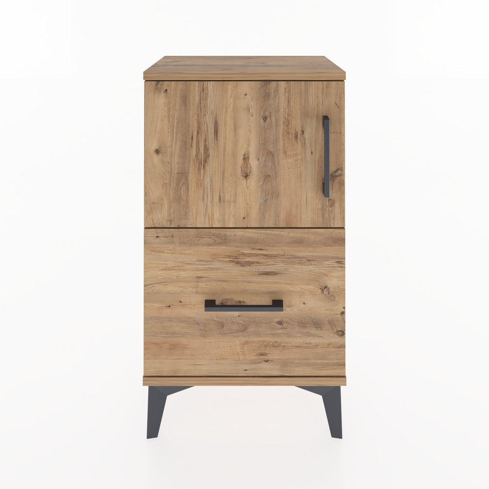 Woodntry Modüler Komodin Çekmece ve Kapaklı V2 44x30x68 cm Çam - Woodntry